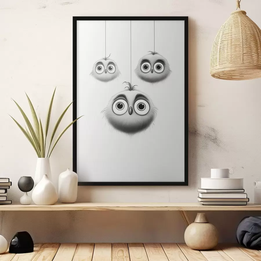 Fototapetes Trīs mīlīgi putniņi f46072