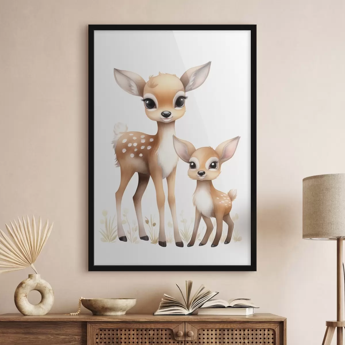 Plakāts Divi brūni brieži f46080