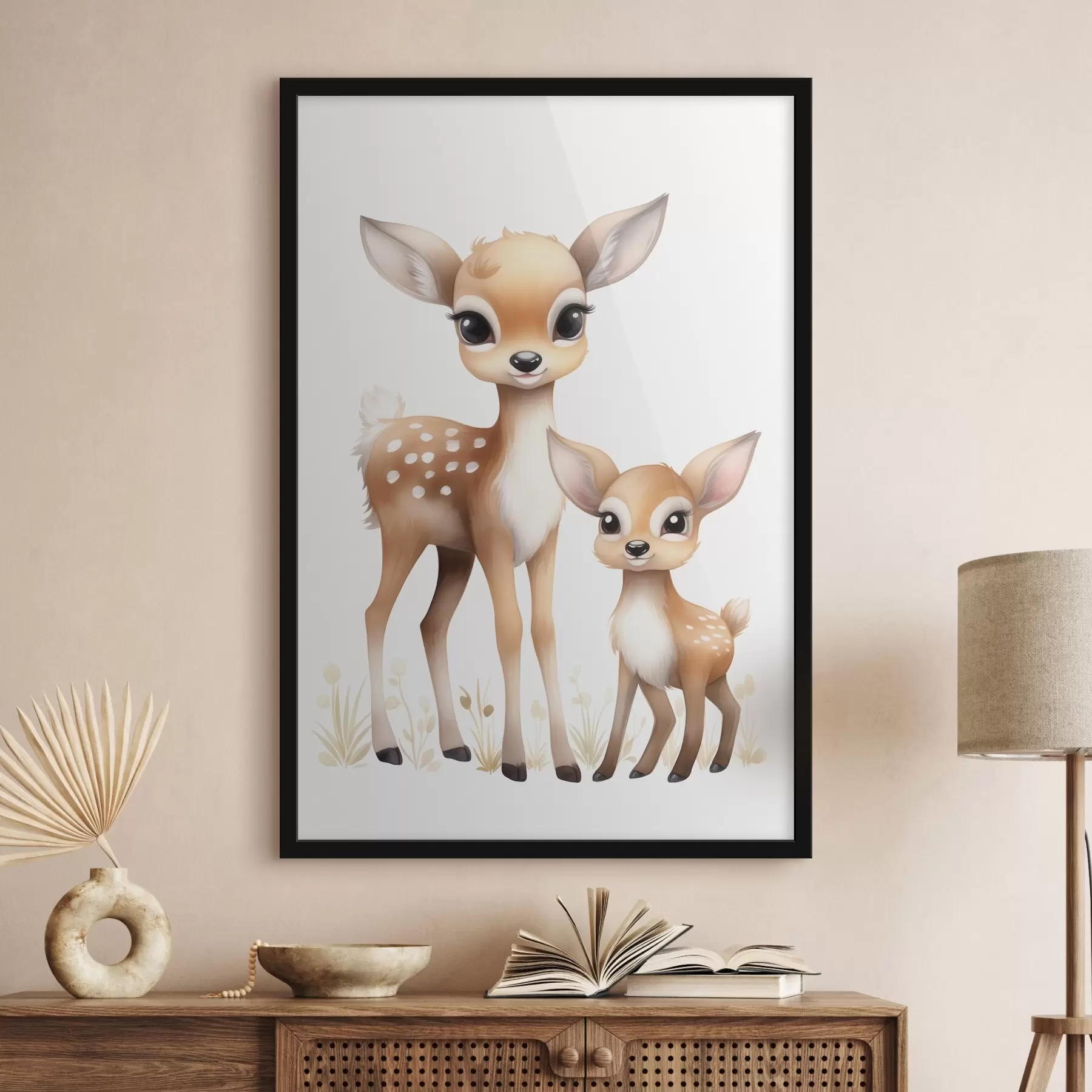 Fototapetes Divi brūni brieži f46080