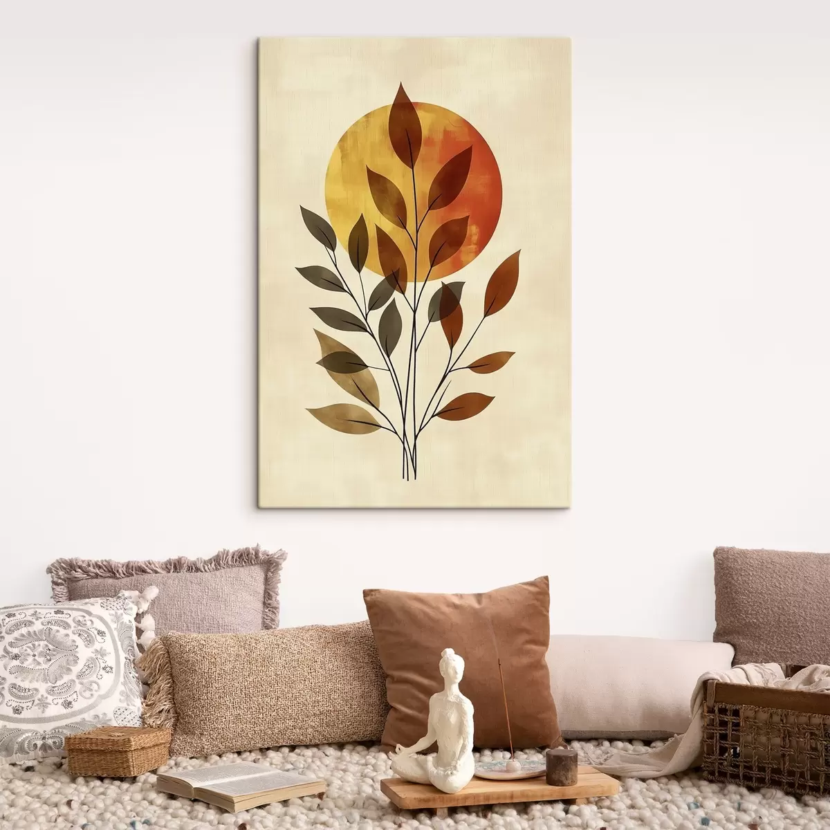 Glezna Zariņš ar lapām s46132