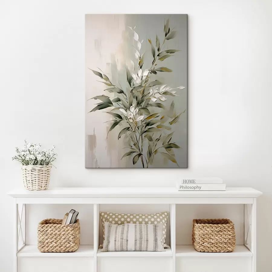 Glezna Abstrakts zars ar lapām s46135