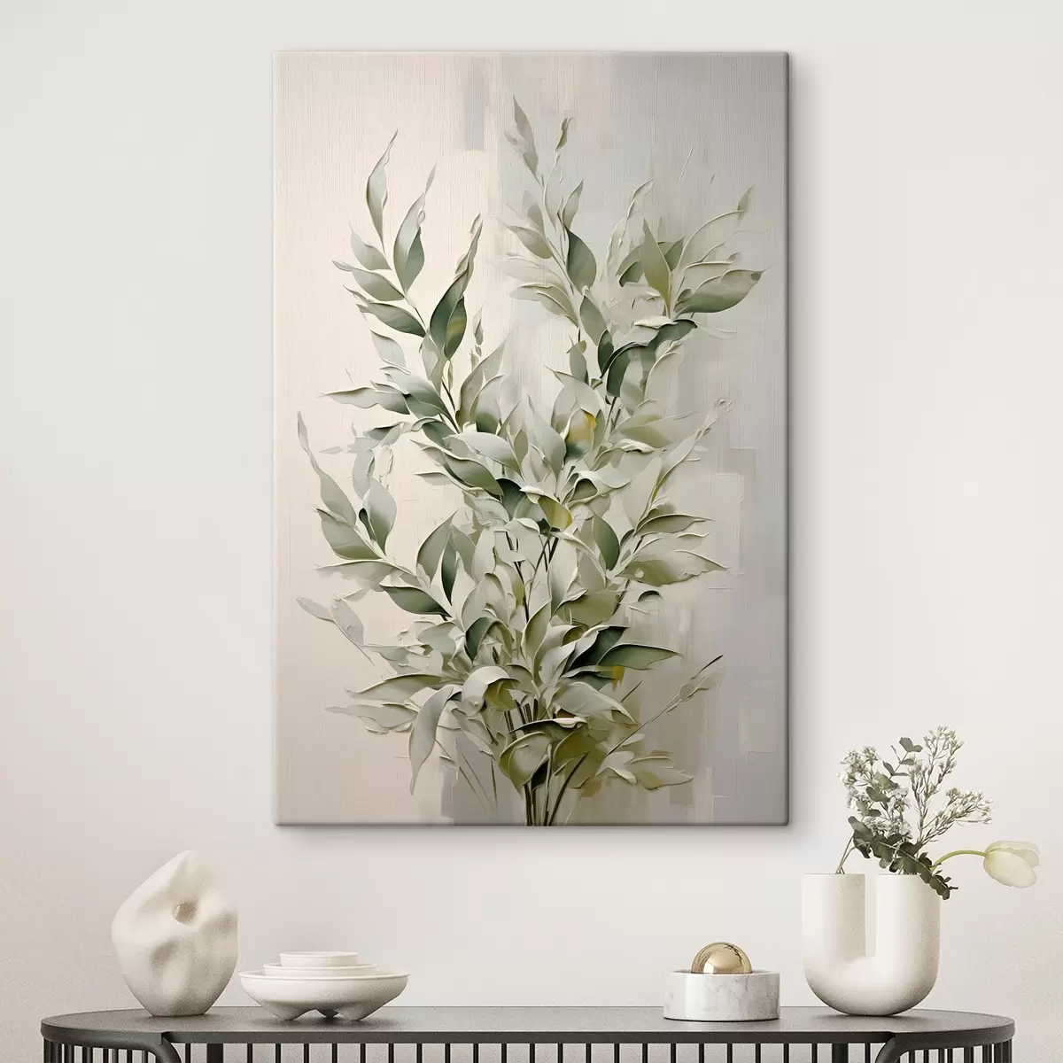 Glezna Abstrakts zars ar lapām s46136