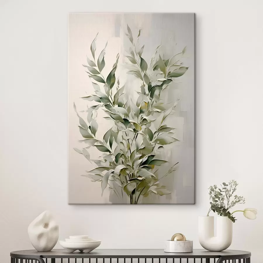 Glezna Abstrakts zars ar lapām s46136