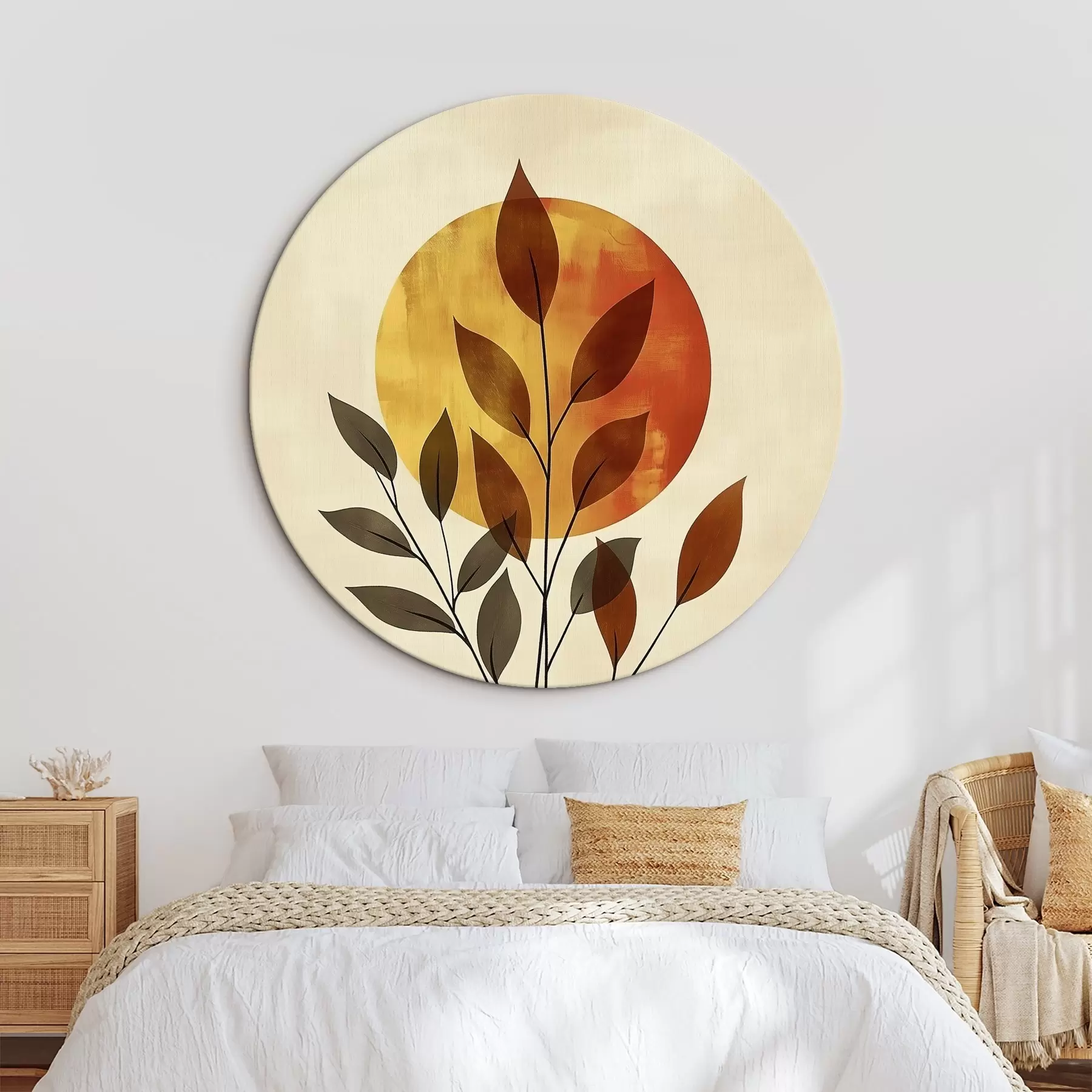 Glezna Zariņš ar lapām r46132