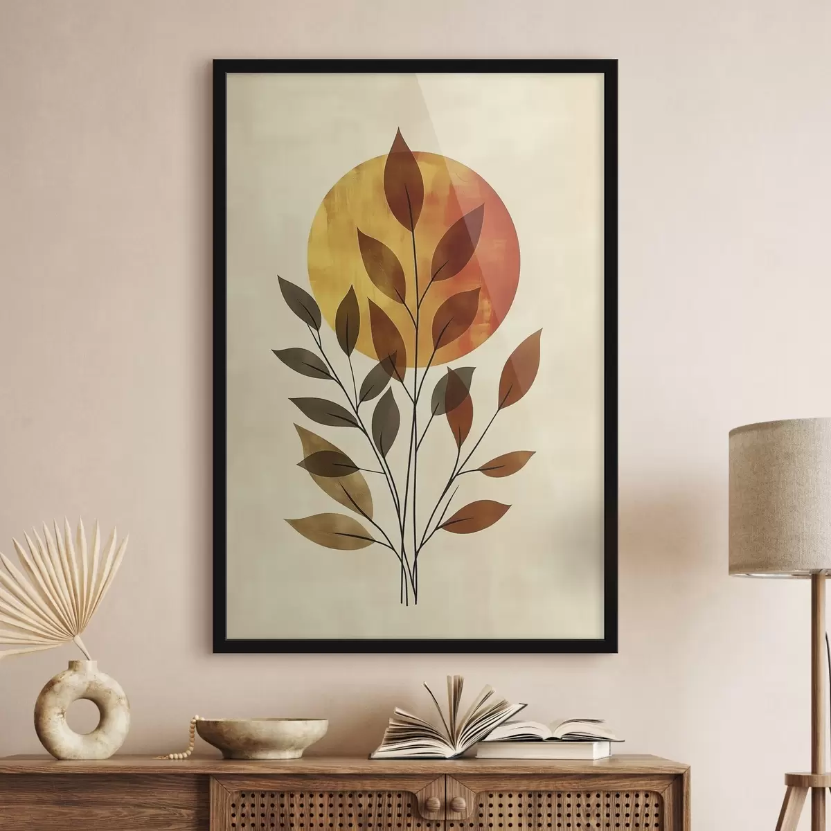 Plakāts Zariņš ar lapām f46132