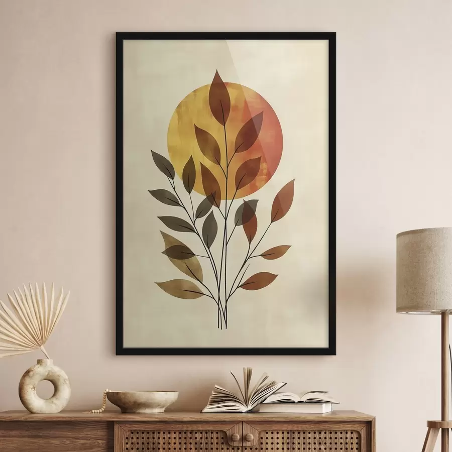 Fototapetes Zariņš ar lapām f46132