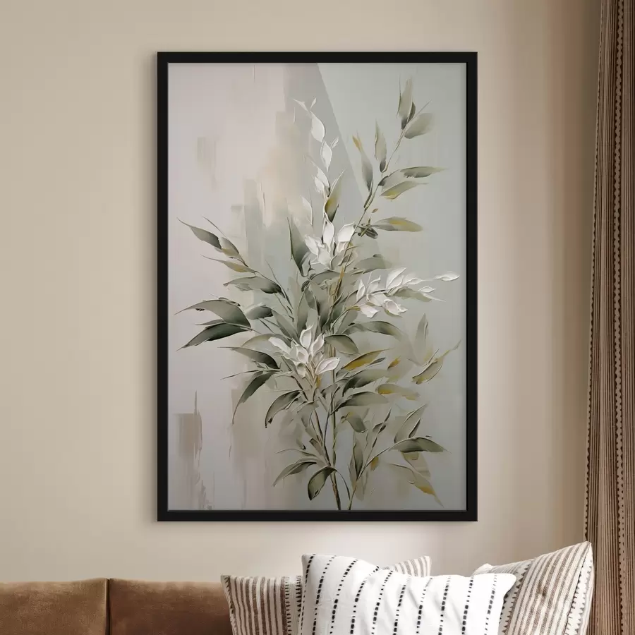 Fototapetes Abstrakts zars ar lapām f46135