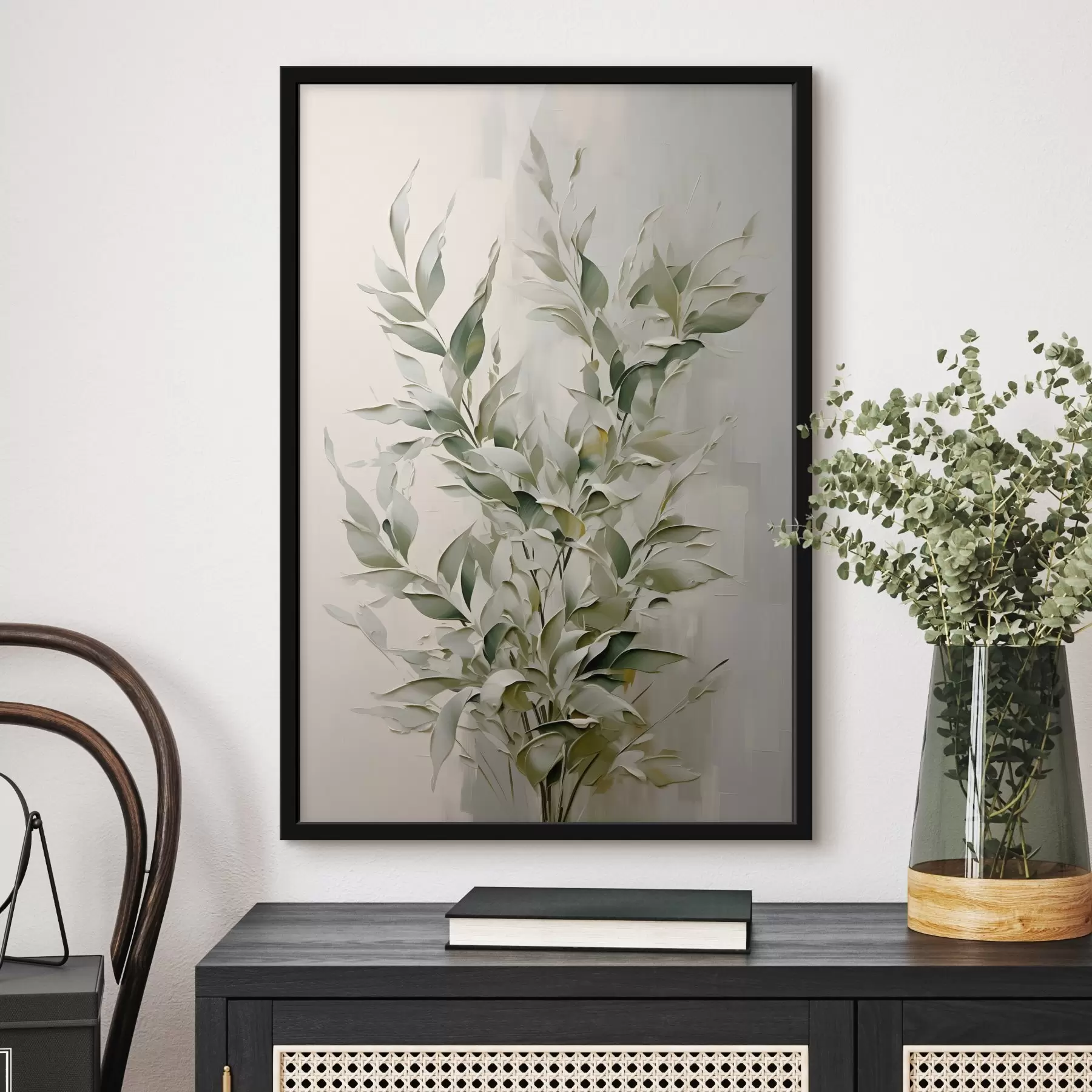 Fototapetes Abstrakts zars ar lapām f46136