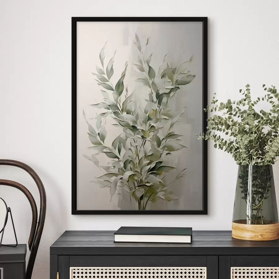 Fototapetes Abstrakts zars ar lapām f46136