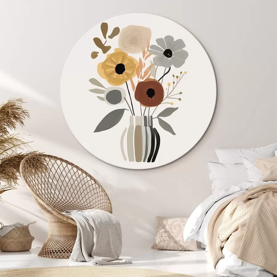 Glezna Ziedi vāzē r46302