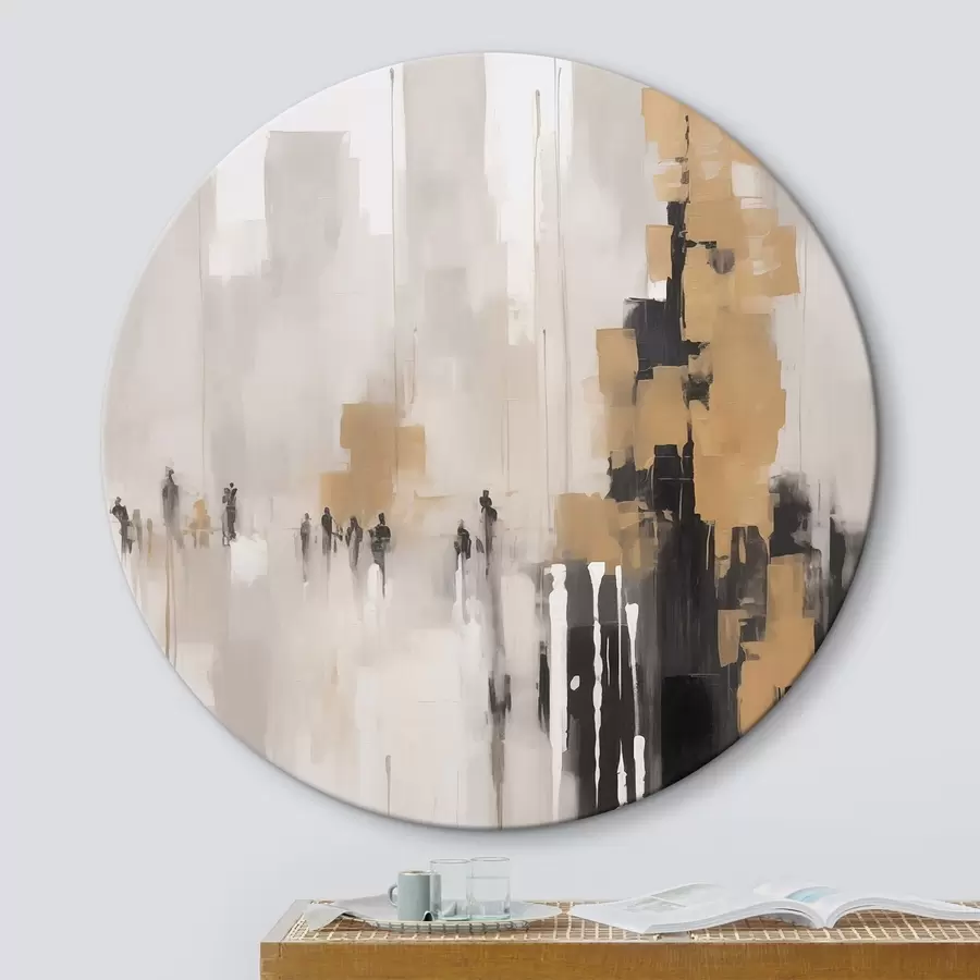 Glezna Abstrakts pilsētas ainava r46305