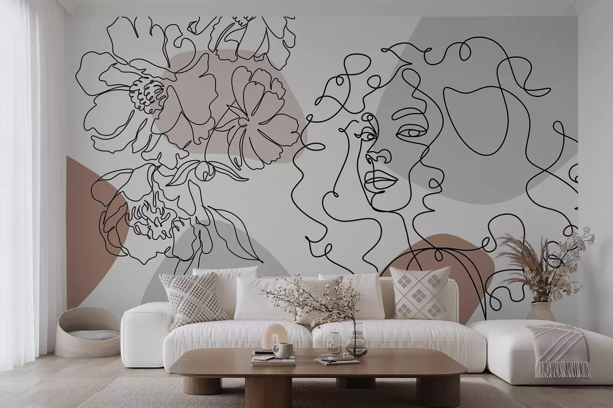 Fototapetes Meitene rindās w04724