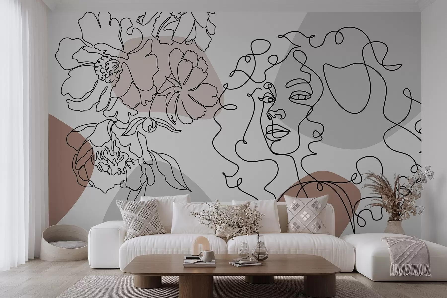 Fototapetes Meitene rindās w04724