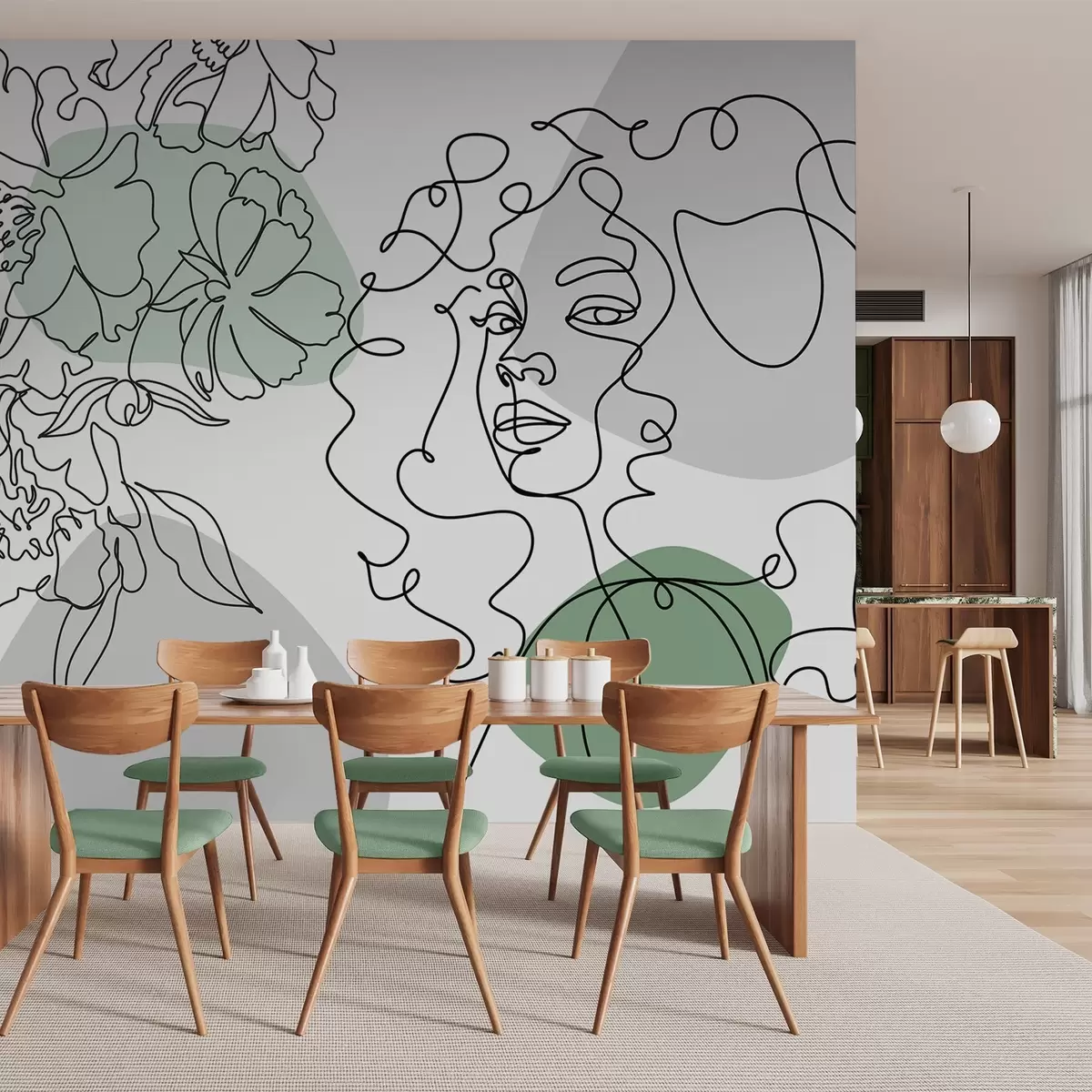 Fototapetes Meitene rindās w04724v1