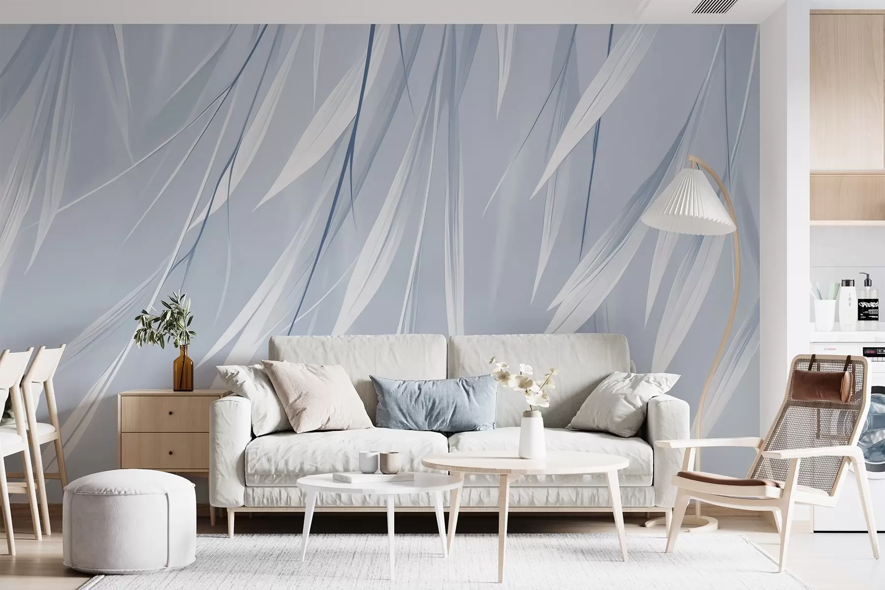 Fototapetes Karājas plānas lapas w04703v2