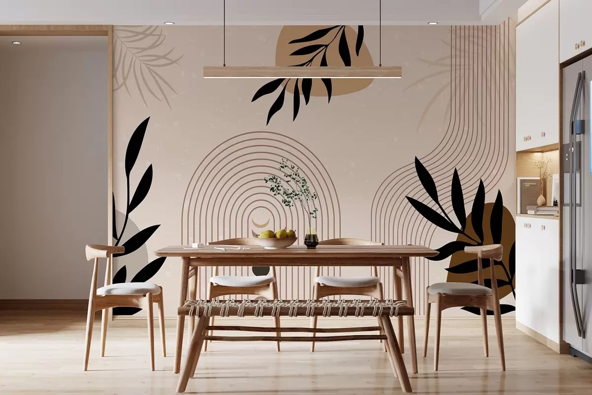 Fototapetes Kopsavilkums ar augiem w04745