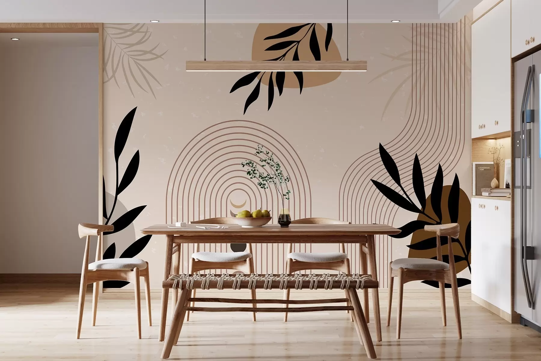 Fototapetes Kopsavilkums ar augiem w04745