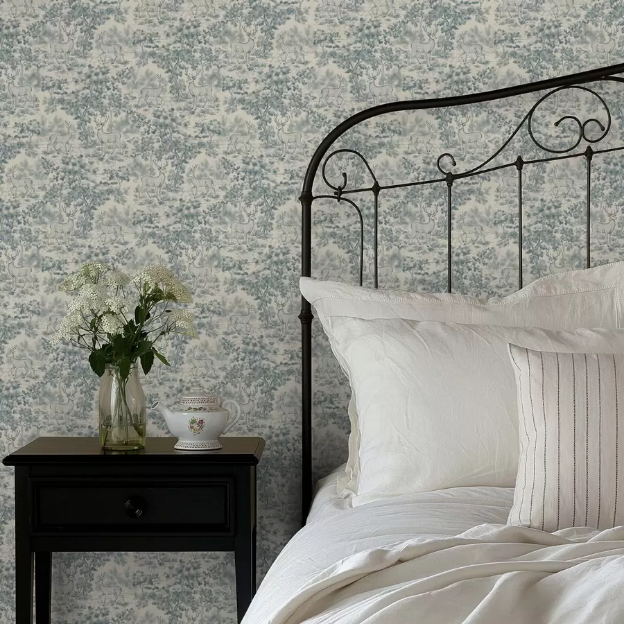 Fototapetes Monochromatiska briežu aina mežā a00748