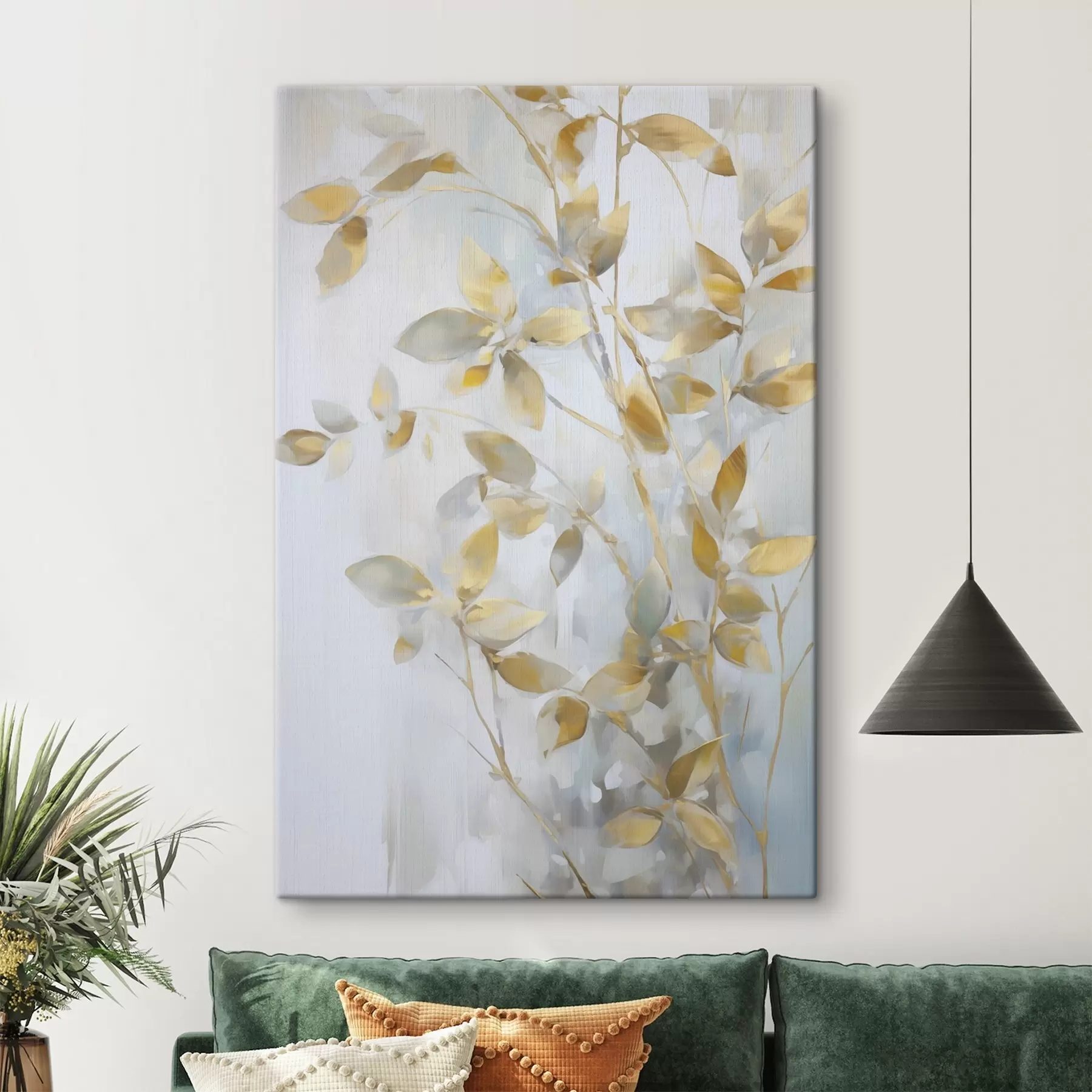 Glezna Abstraktas lapas, glezna imitācija s46348