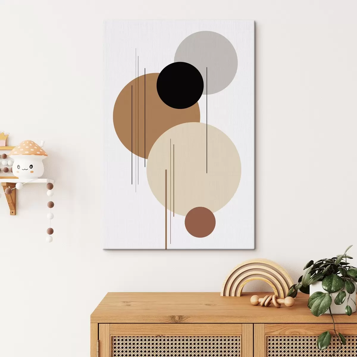 Glezna Abstrakta ģeometriska kompozīcija s46351