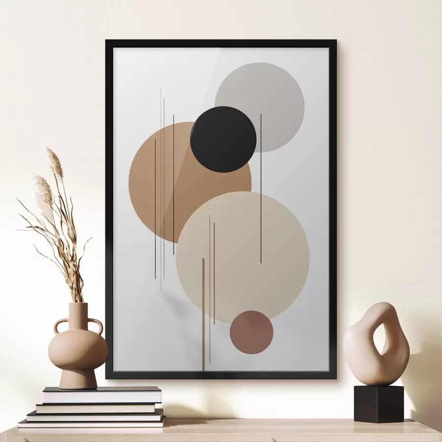 Fototapetes Abstrakta ģeometriska kompozīcija f46351