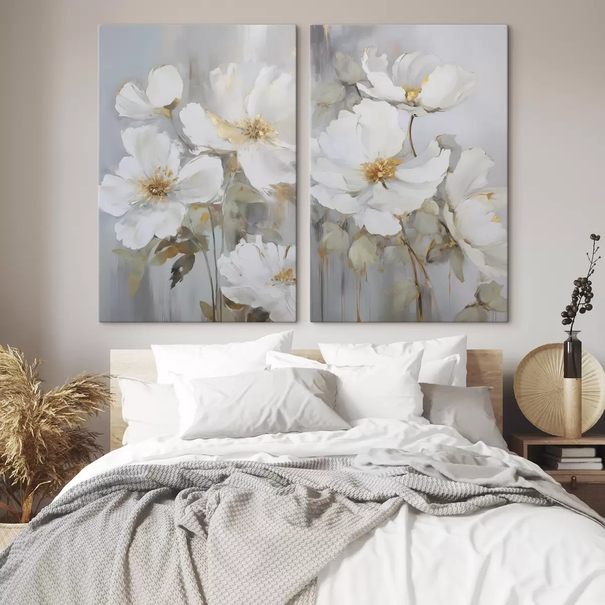 Glezna Abstraktu ziedu imitācija glezniecībā m00906