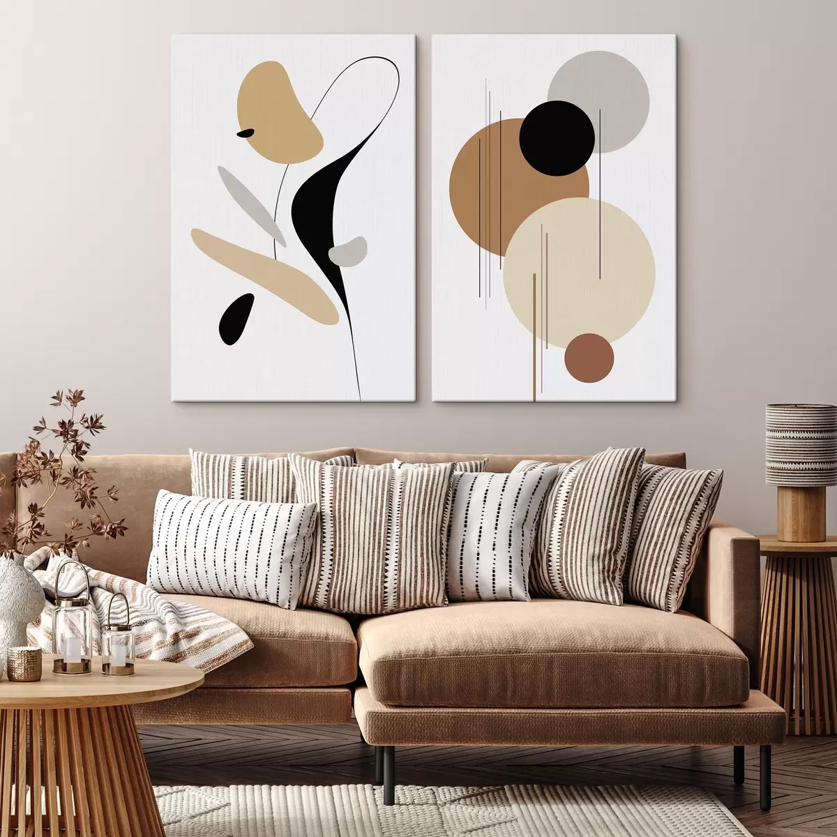 Glezna Abstrakta ģeometriska kompozīcija m00908