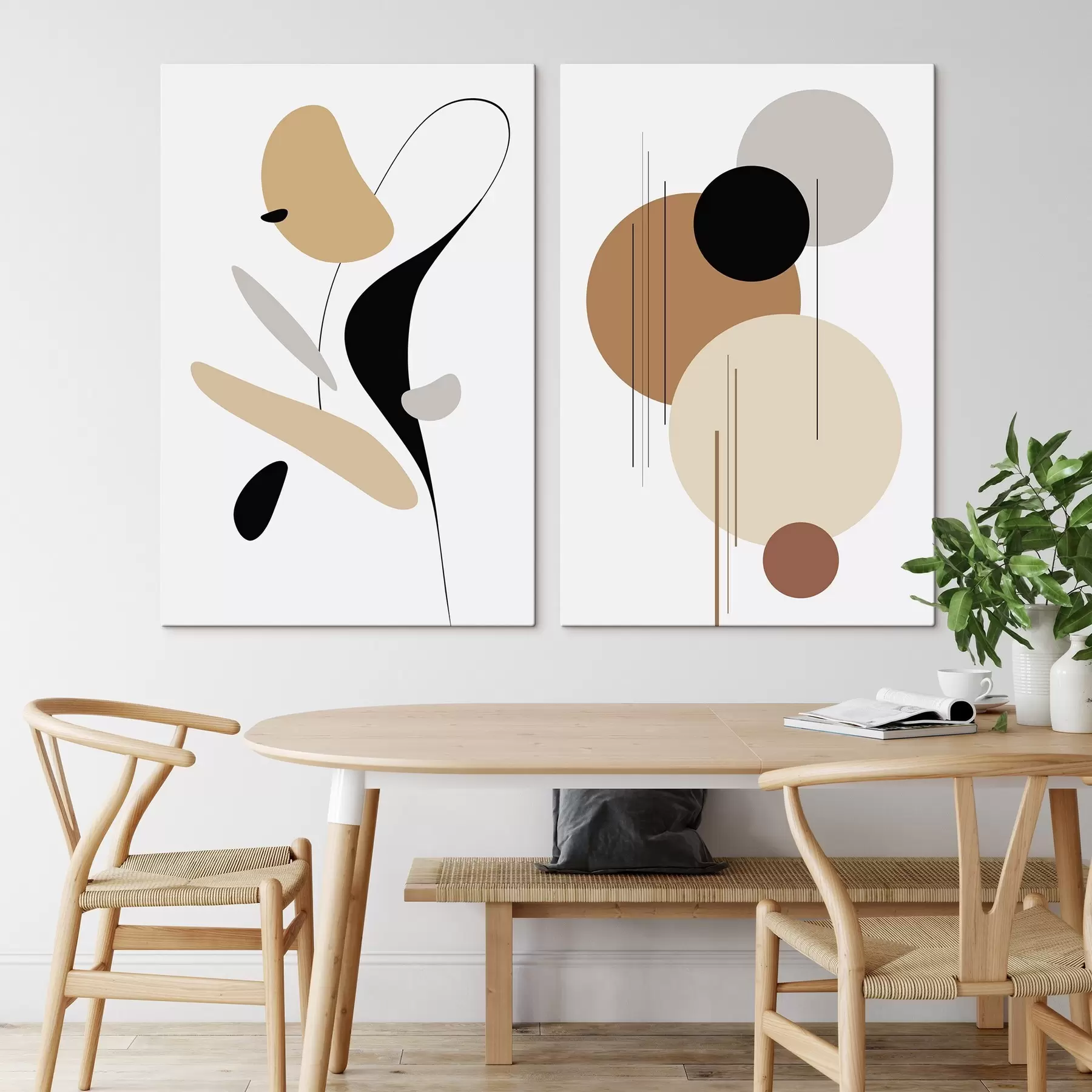 Glezna Abstrakta ģeometriska kompozīcija m00908