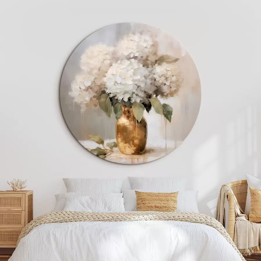 Glezna Delikāts hortenziju pušķis vāzē r46263