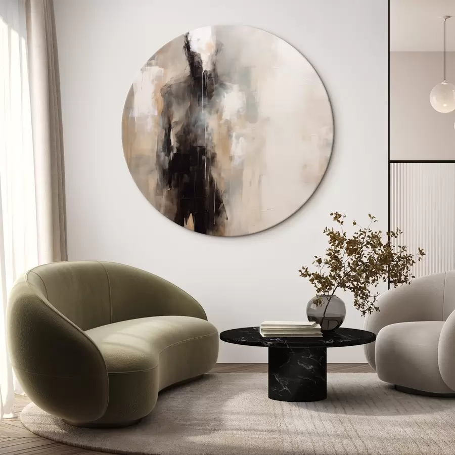 Glezna Abstrakta cilvēka figūra ēnās r46360