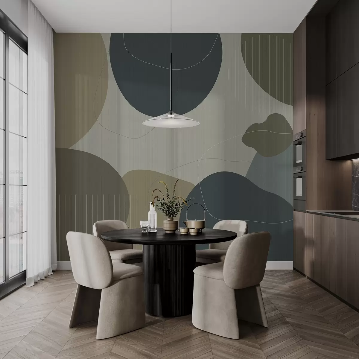 Fototapetes Abstraktie apļi w04759v2