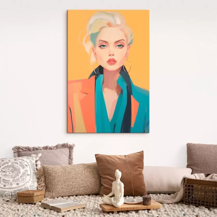 Glezna Meitene jakā s46422