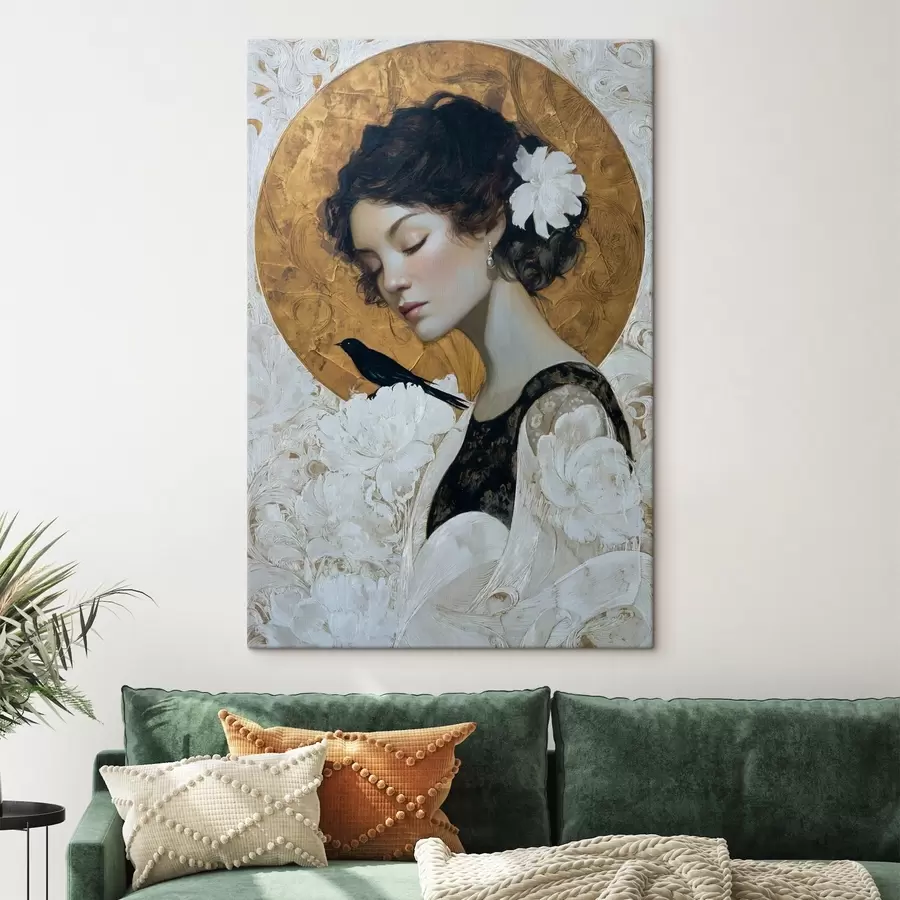 Glezna Meitene un aplis s46364