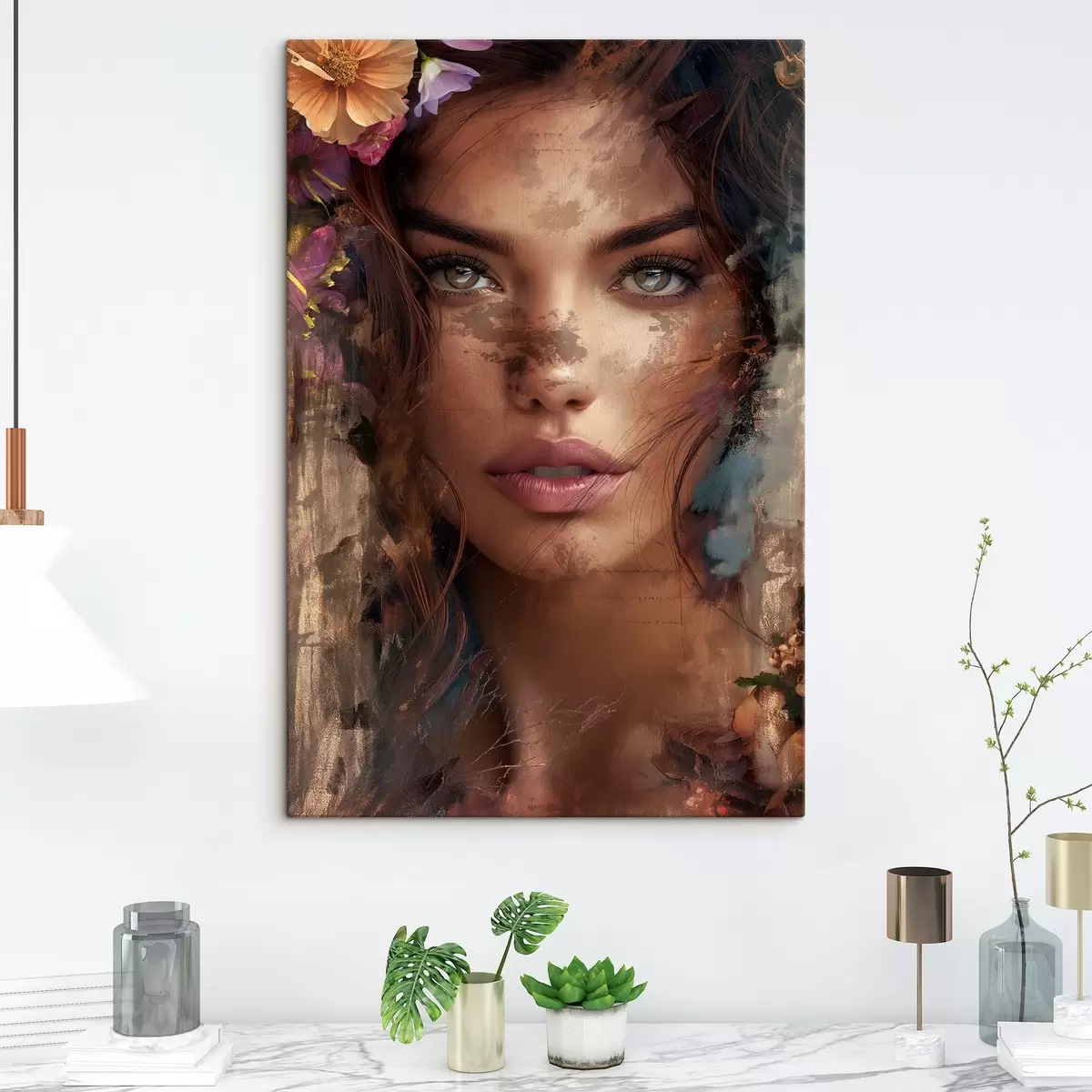 Glezna Meitenes seja ar krāsu s46379