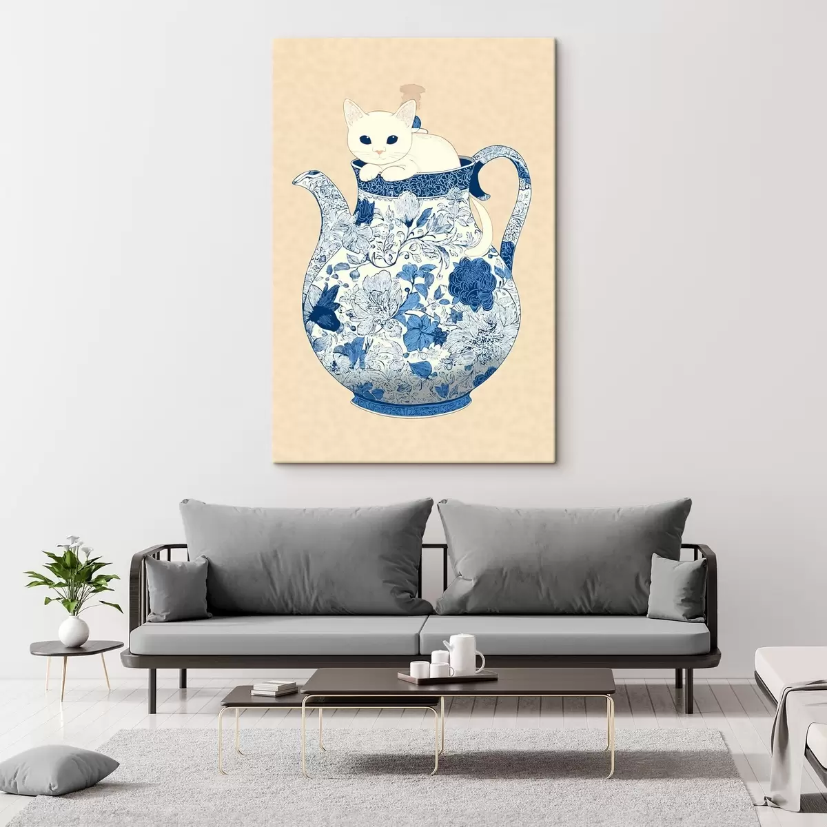 Glezna Kaķis krūkā s46432