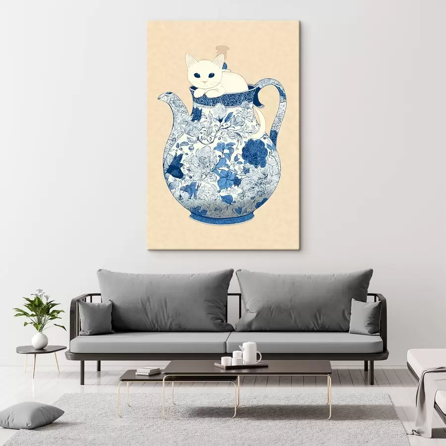 Glezna Kaķis krūkā s46432
