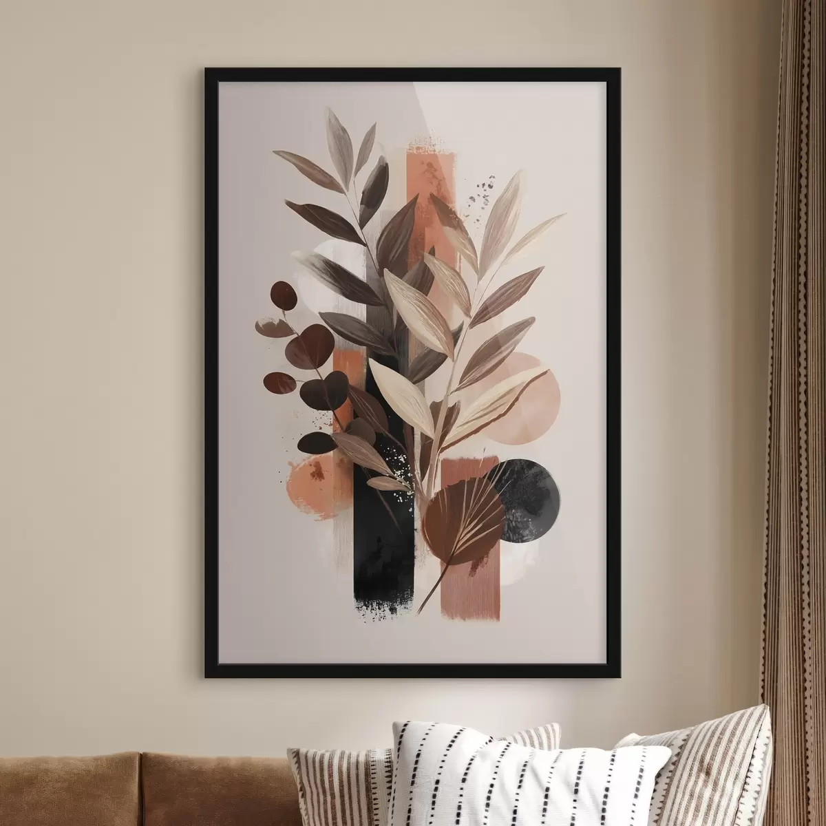 Plakāts Abstraktas lapas f46376