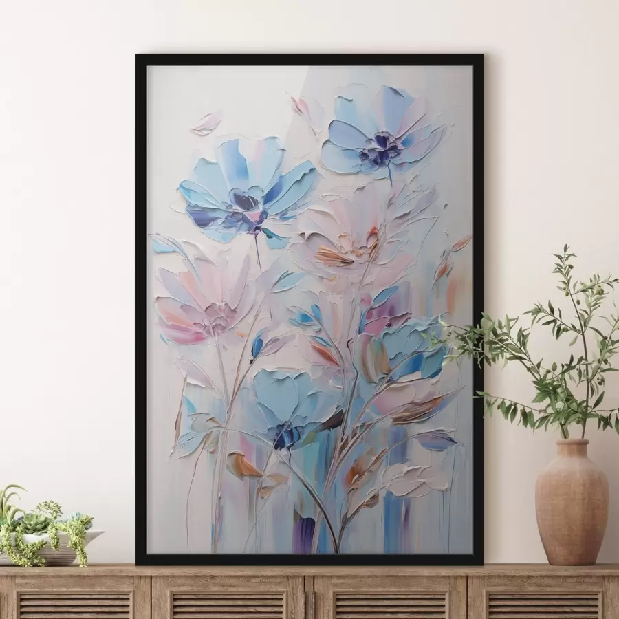 Fototapetes Gleznoti ziedi f46392