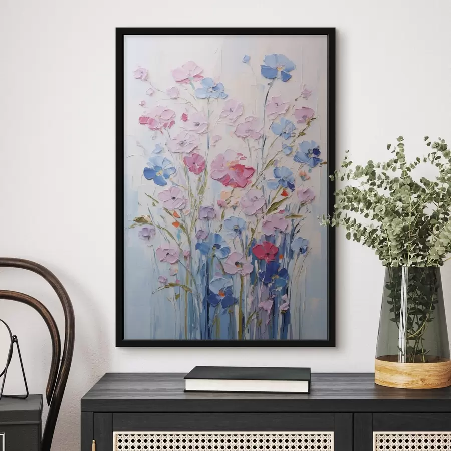 Fototapetes Gleznoti ziedi f46395