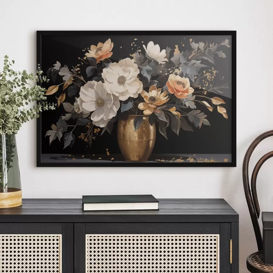 Fototapetes Pušķis vāzē f46402