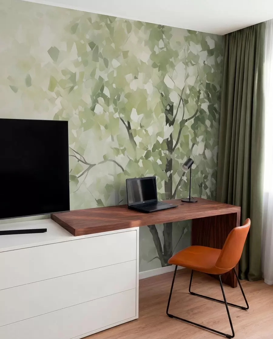Fototapetes Abstraktu koku imitācija glezniecībā w04781