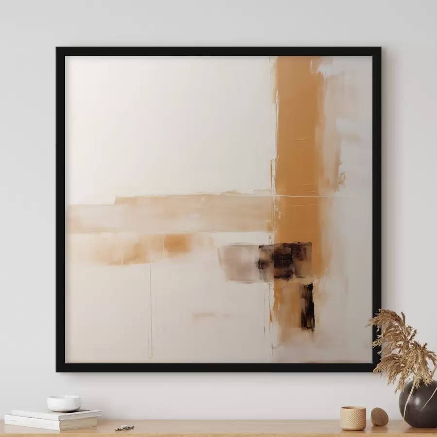 Fototapetes Oranža un brūna abstrakcija f46307