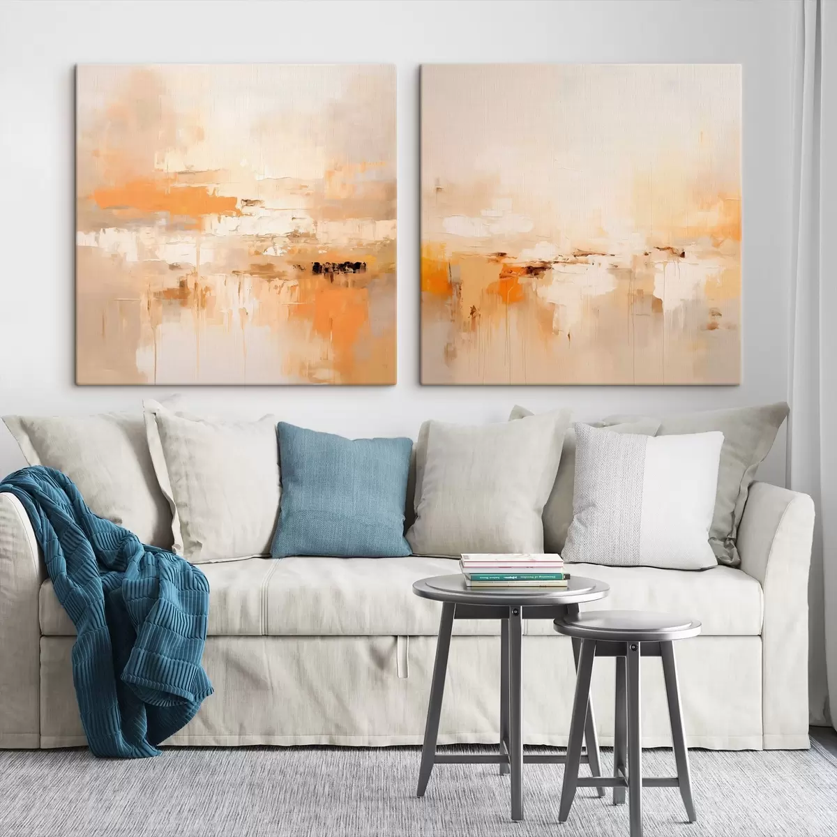 Glezna Gaiša abstraktā glezna rudens toņos m00895