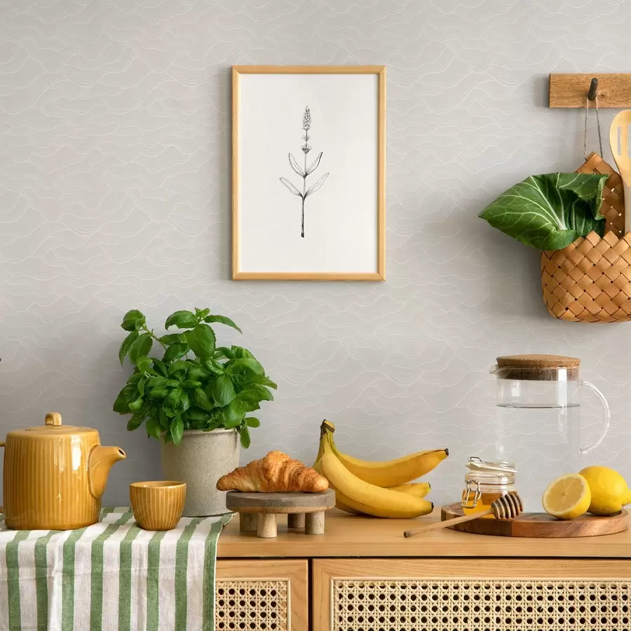 Fototapetes Gaismas viļņi, gandrīz balts reljefs, minimāls a00682v2