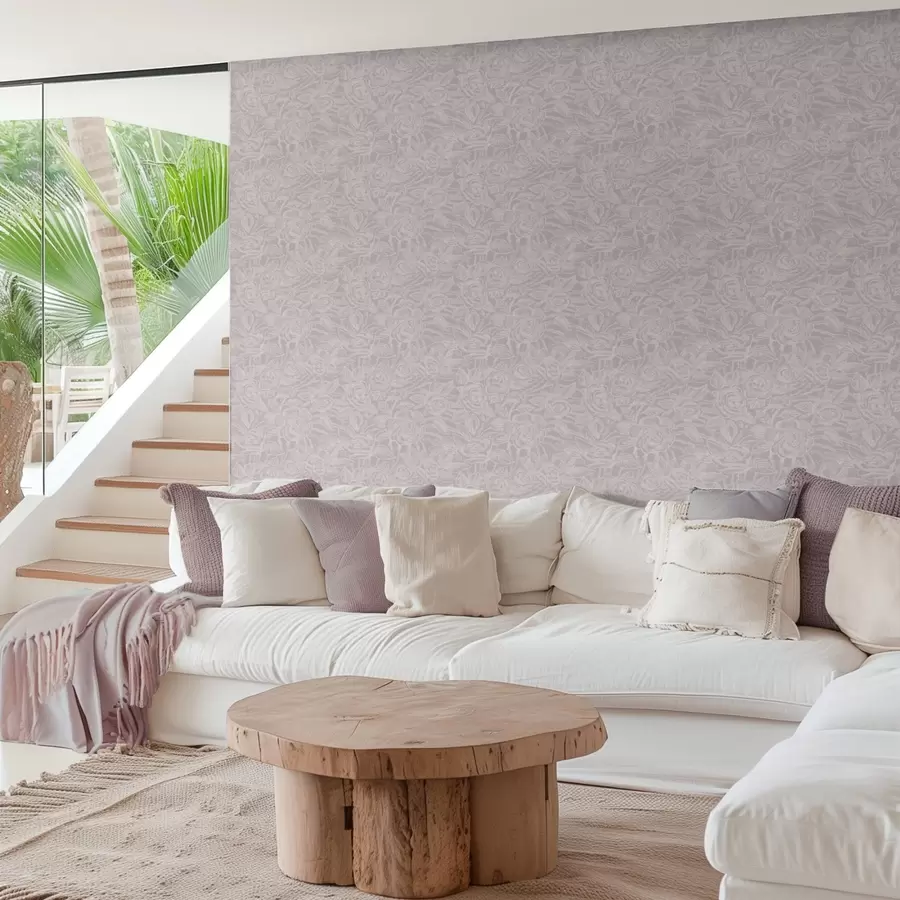 Fototapetes Gravētas rozes uz gaiši pelēkā fona a00841v1