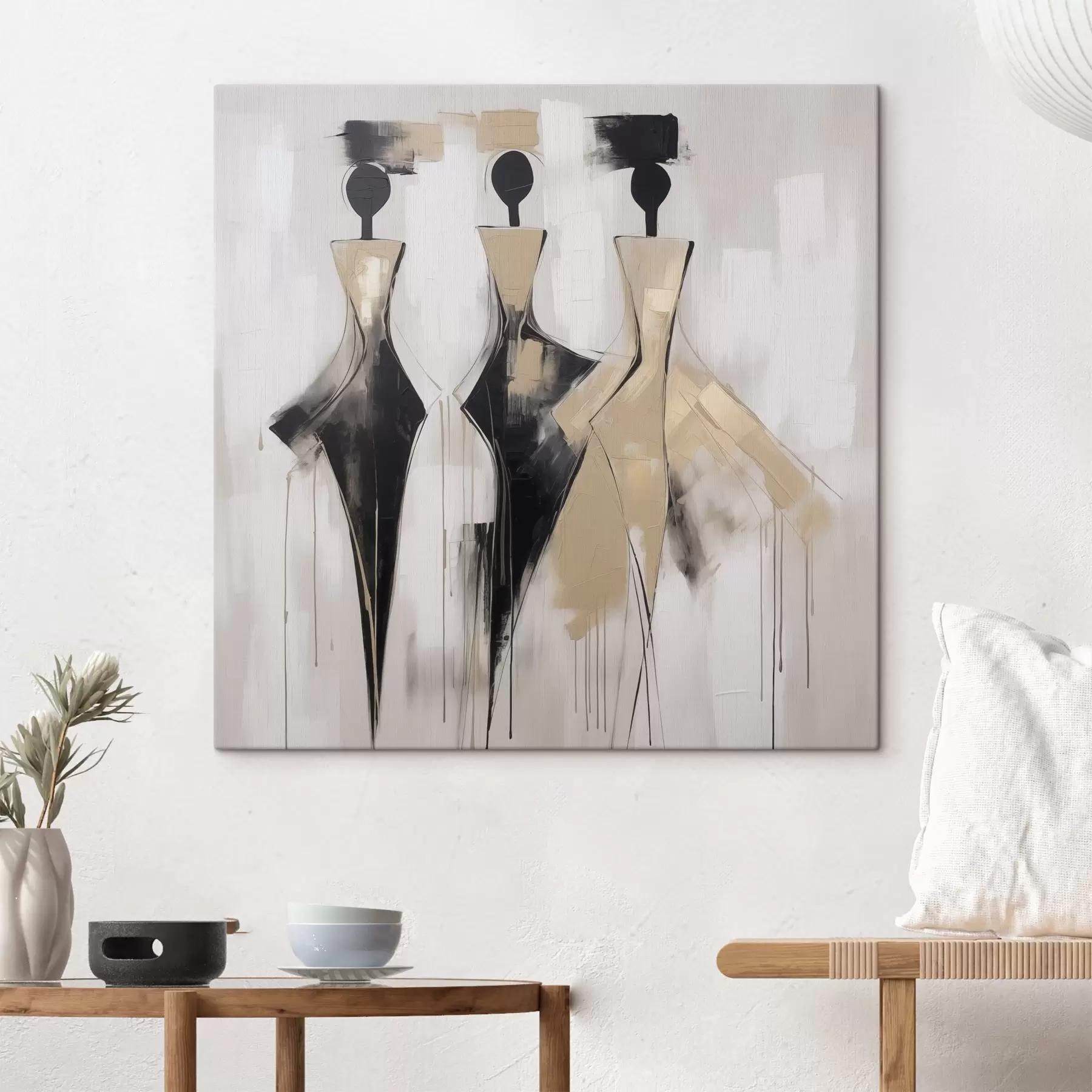 Glezna Abstrakti silueti s46436