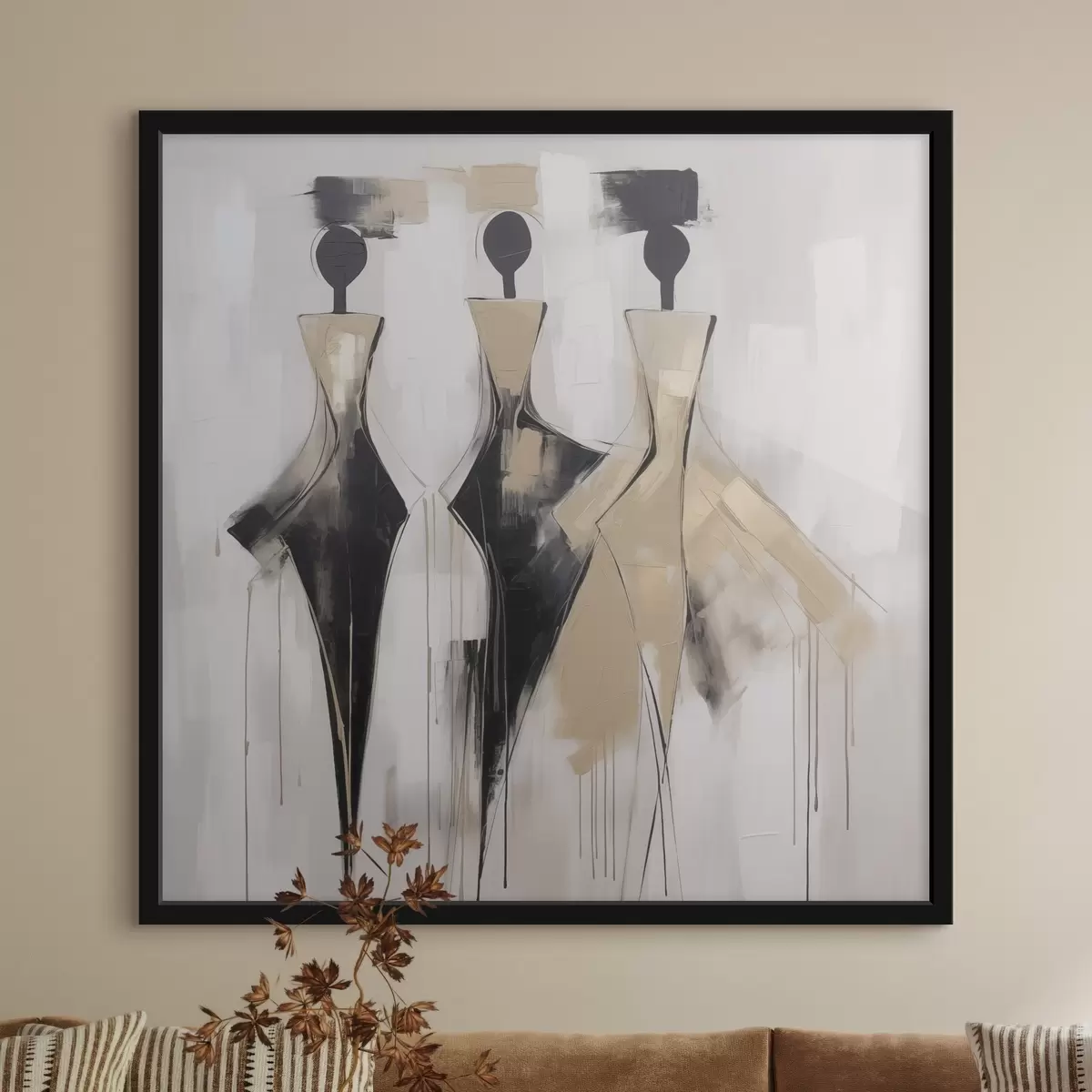 Plakāts Abstrakti silueti f46436