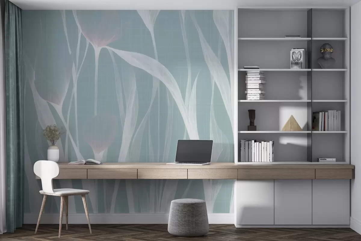 Fototapetes Trausli caurspīdīgi tulpes w04831v2