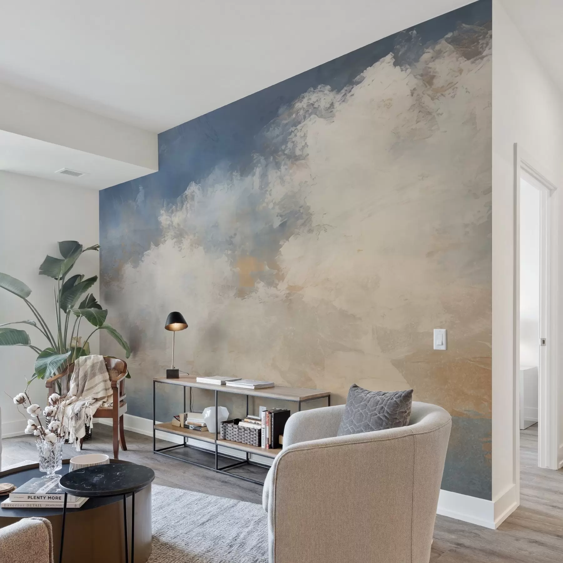 Fototapetes Abstrakts mākoņu attēls loft stilā w04841