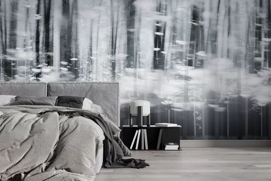 Fototapetes Stilizēti koku stumbri pasteļtoņos w04844v2